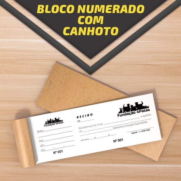 Bloco recibo e rifa 6un - Image 2
